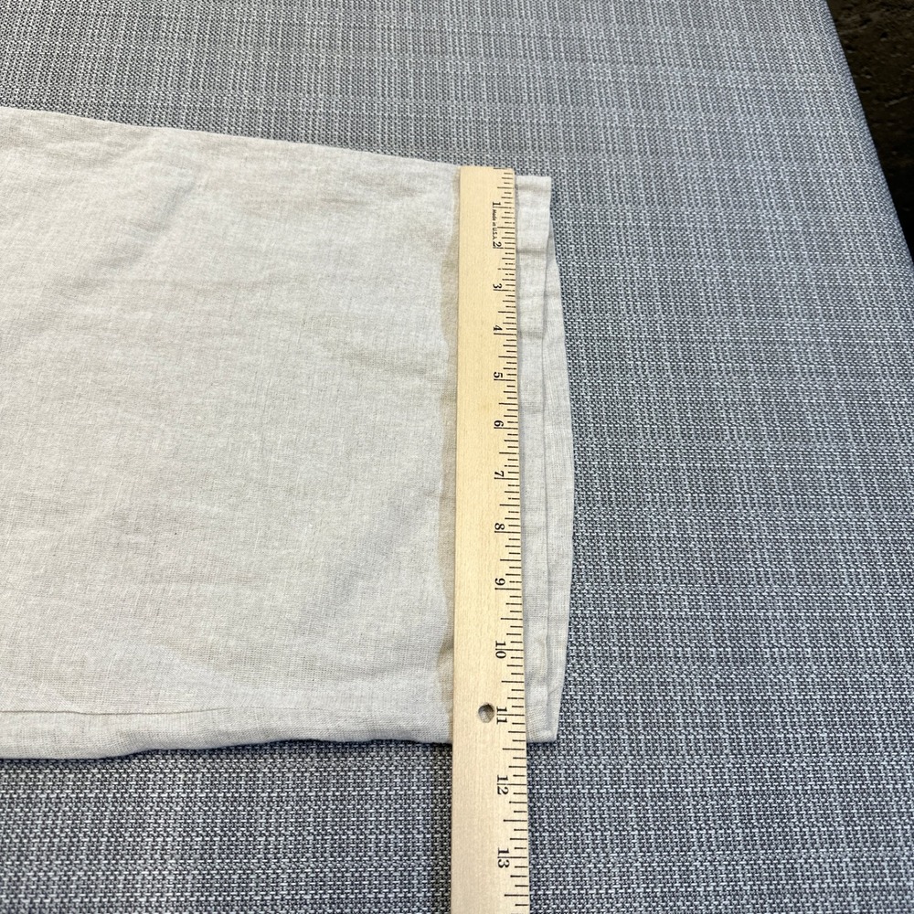 New‎ Liz Claiborne Wide Leg Crop Pants XL Flax Linen Coastal Pull On Pockets - Picture 10 of 11